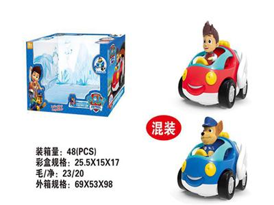 Cartoon electric car (two mixed)