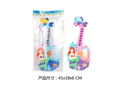 卡通美人鱼吉他七色灯光音乐