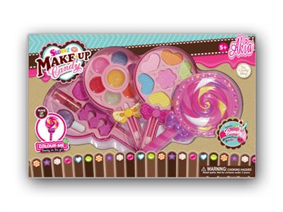 Three layers of lollipop cosmetics