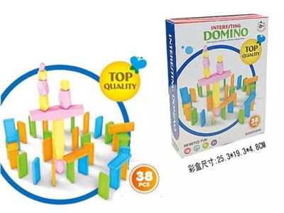 38 pieces of dominoes
