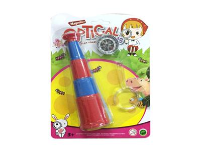 4 single-tube spectacles with compass-magnifying glasses