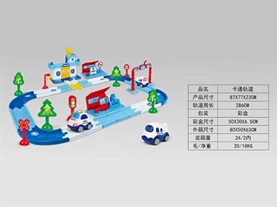 卡通轨道车带灯光音乐