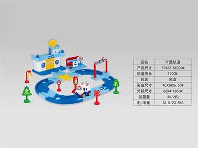 卡通轨道车带灯光音乐