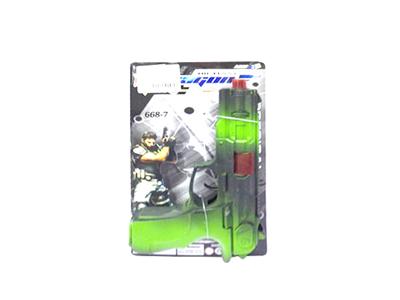 Line Green Fire Stone Gun