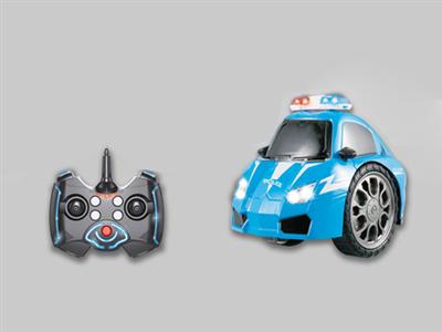 2.4G 8CH RC two-wheel stunt Police car