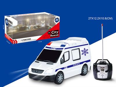 4CH RC Police car with 2 headlights
