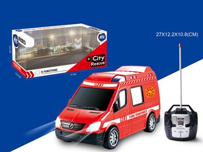 4CH RC Fire truck with 2 headlights