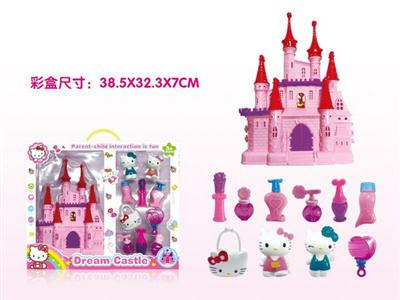KT cat castle adorns every toy