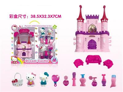 KT cat castle adorns every toy