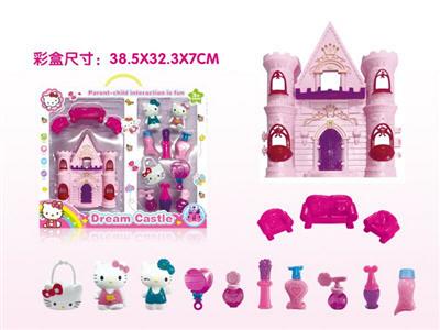 KT cat castle adorns every toy