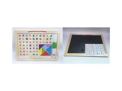 中号木制益智磁性双面画板