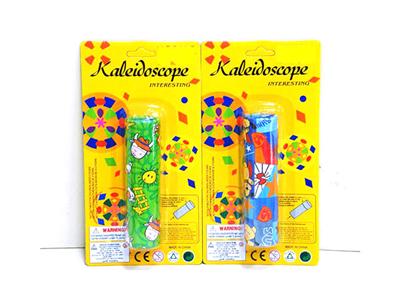 A kaleidoscope with a single cartoon