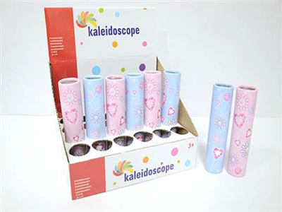 A kaleidoscope with a single cartoon