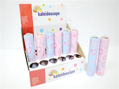 A single cartoon pattern with a kaleidoscope