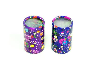 Single glass lens floral patterned kaleidoscope