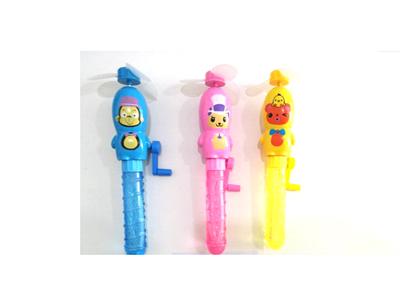 Cartoon hand fan bubble wand