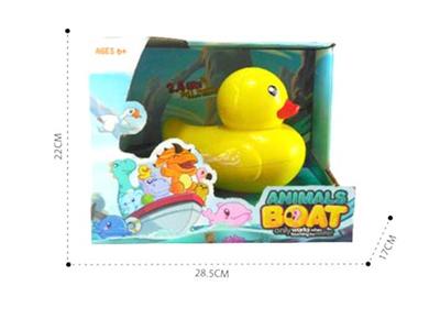 2.4G four-way small yellow duck animal ship does not include electricity