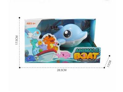 2.4G four-way dolphin animal boat does not include electricity