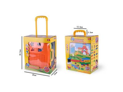 行旅箱场景积木(学校装87PCS)