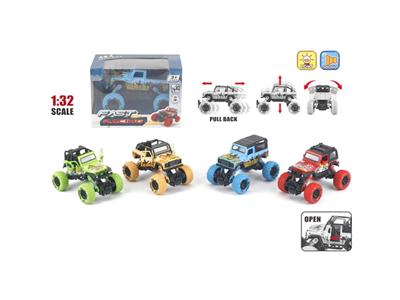 1:32 alloy car big wheel Land Rover, Wrangler (2 open doors)