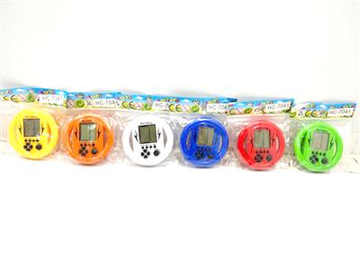 Steering wheel type game machine