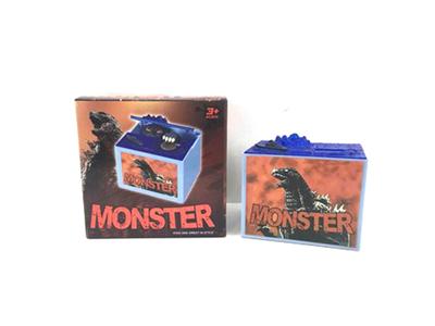Dinosaur stealing money jar
