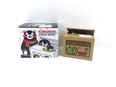 Kumamoto bear stealing money cans (2 models)