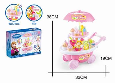 冰雪雪糕糖果车带灯光音乐