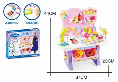 冰雪仿真收银机带灯光音乐(包电)