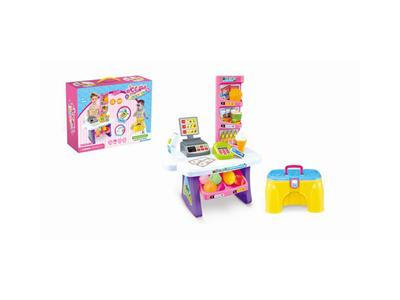 仿真收银机带灯光音乐+椅子(包电)