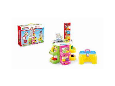 仿真收银机带灯光音乐+椅子(包电)