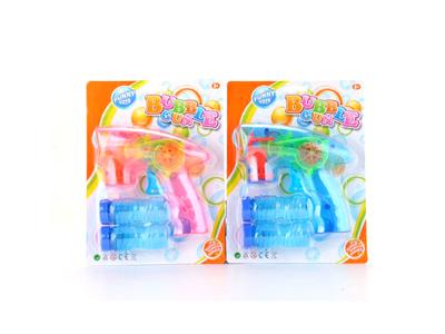 Transparent light bubble gun
