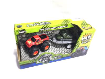 Alloy double inertia off-road vehicle tow alloy military vehicle (four mixed)
