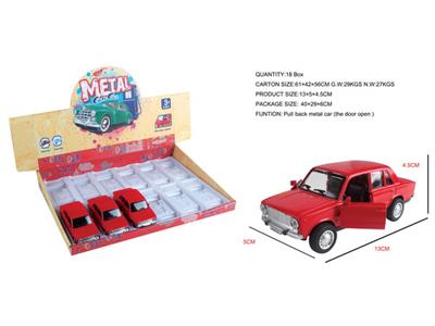 12/box pull back alloy classic car (can open the door)
