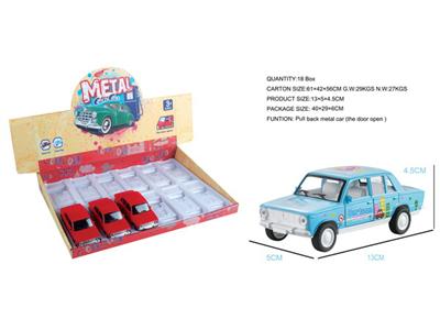 12/box transfer back to the cartoon alloy classic car (can open the door)