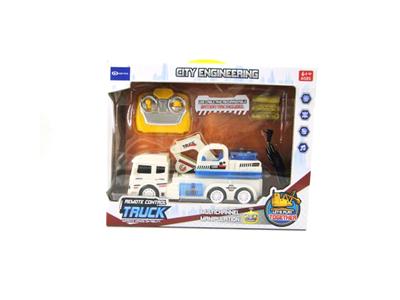 Four-channel light music remote control engineering vehicle (including electricity)