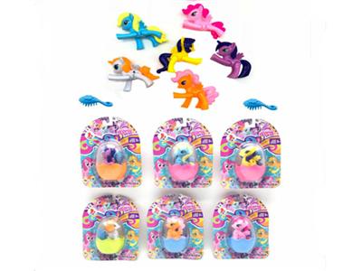 High-grade double-sided color pattern plastic plastic joint color Ma Baoli 6 color mixed with comb