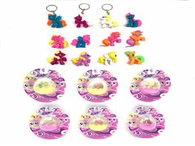 High-grade double-sided color pattern blister plastic solid color Ma Baoli 6 color mixed with horse