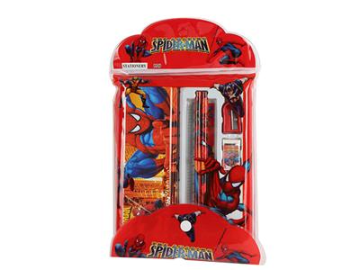 Stationery set, each with PVC bags, 12 one-in-one bags (Spider-Man)