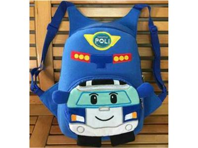 Modified police car with zipper bag