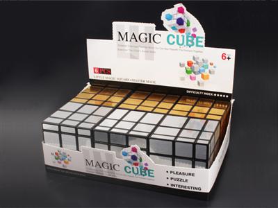 Third-order mirror cube (gold and silver mixed) 6PCS / box