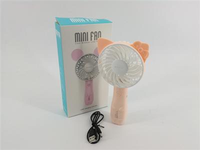 USB充电发光卡通电风扇