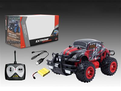 1:18PVC four-way remote control car PVC car shell (including electricity)