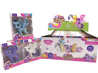 搪胶小马宝莉12只展示盒