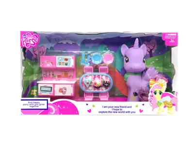 搪胶大马带灯光音乐加厨房吸塑配件