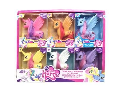 搪胶展示盒子飞马12pcs6色混装