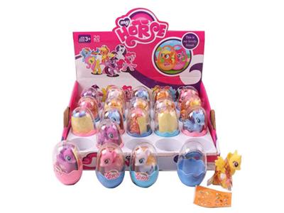 搪胶4款小马宝丽带贴纸20PC 