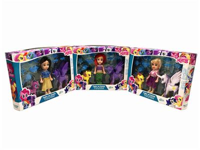 太阳马加独角马6寸实身迪士尼冰雪公主