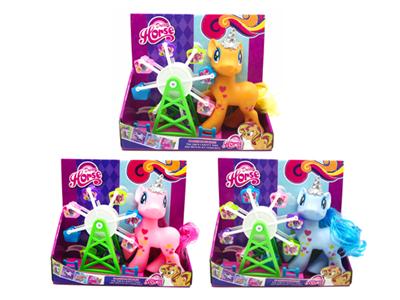 搪胶灯光音乐钻石马宝莉带旋转摩天轮