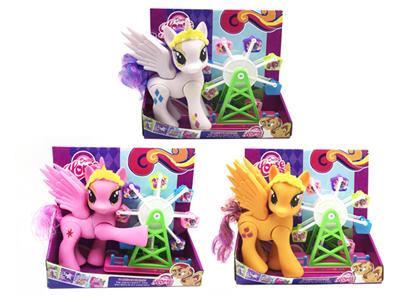 我的梦想搪胶灯光音乐6关节马宝莉带旋转摩天轮